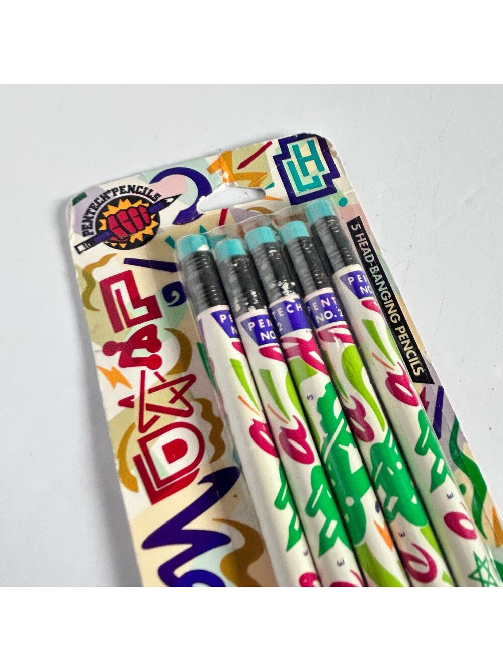 90s Lead #2 Pencils Lead Head by Pentech Rad Retro Cool School Supplies